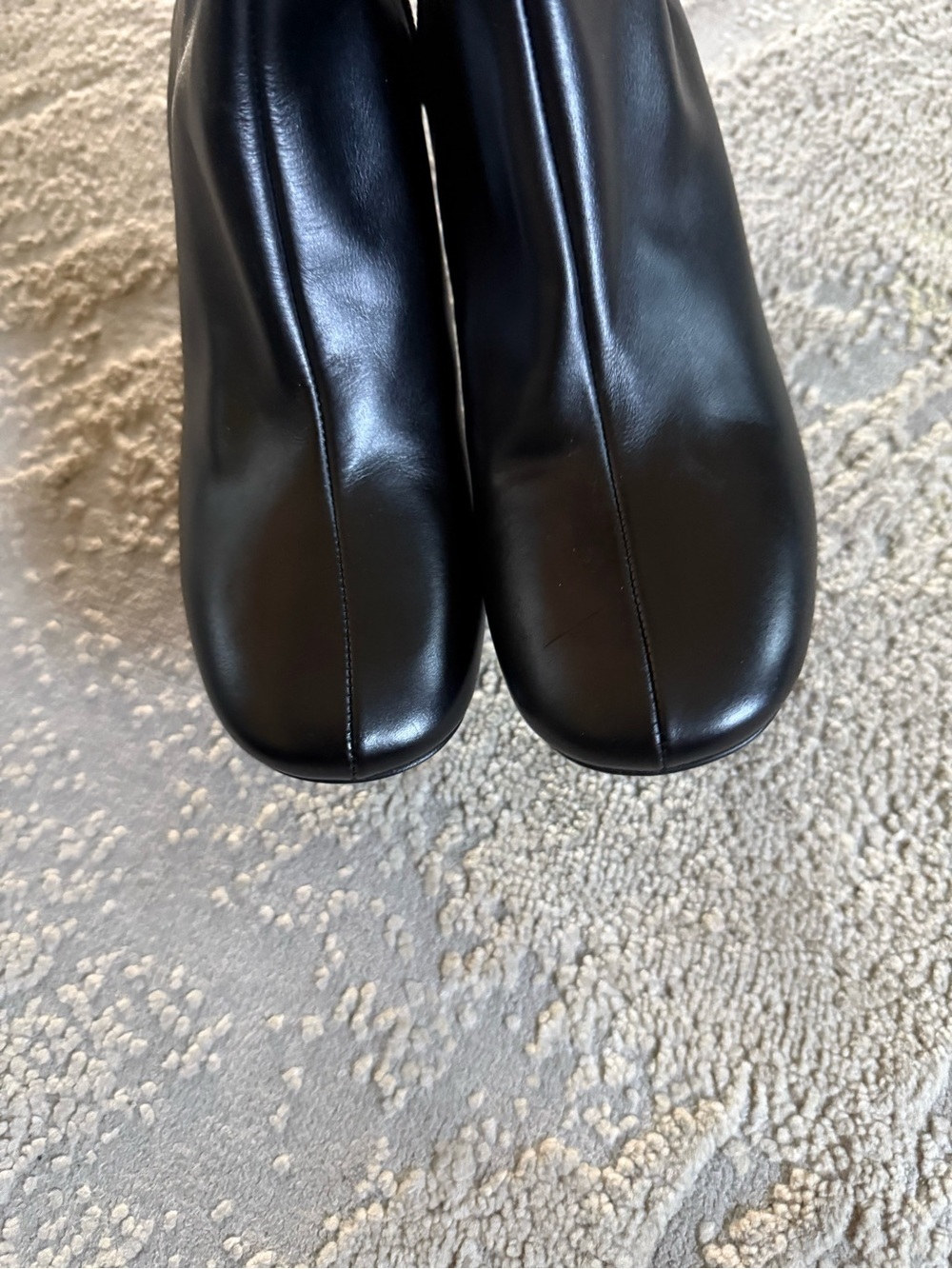Free People Remy Heeled Black Leather Boots ankle round toe sleek 39 / 8.5 - Picture 5 of 10